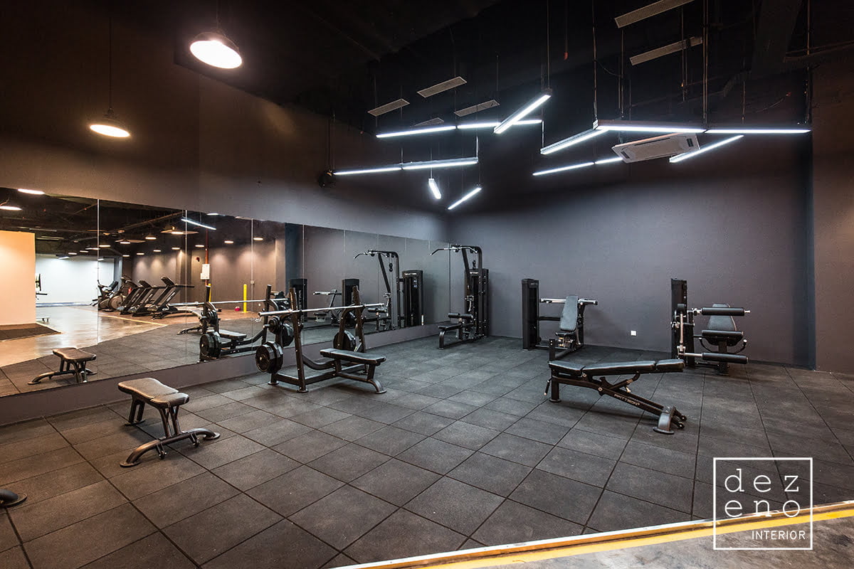 COMMERCIAL OFFICE GYM FITNESS CENTER PUTRAJAYA Dezeno Design and Build Renovation Contractor Malaysia Office Renovation Gym Renovation Contractor Malaysia